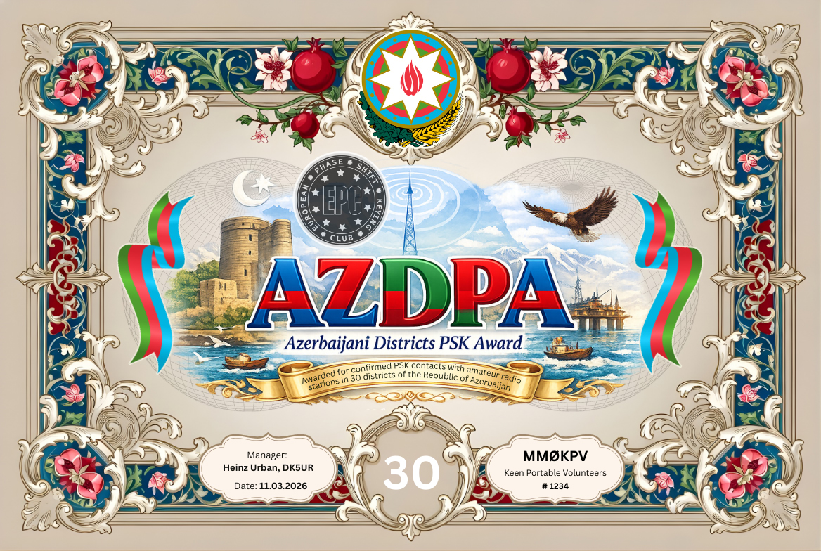 AZDPA-30 award certificate