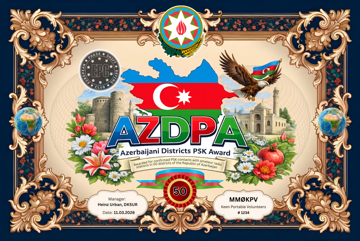 AZDPA-50 award certificate