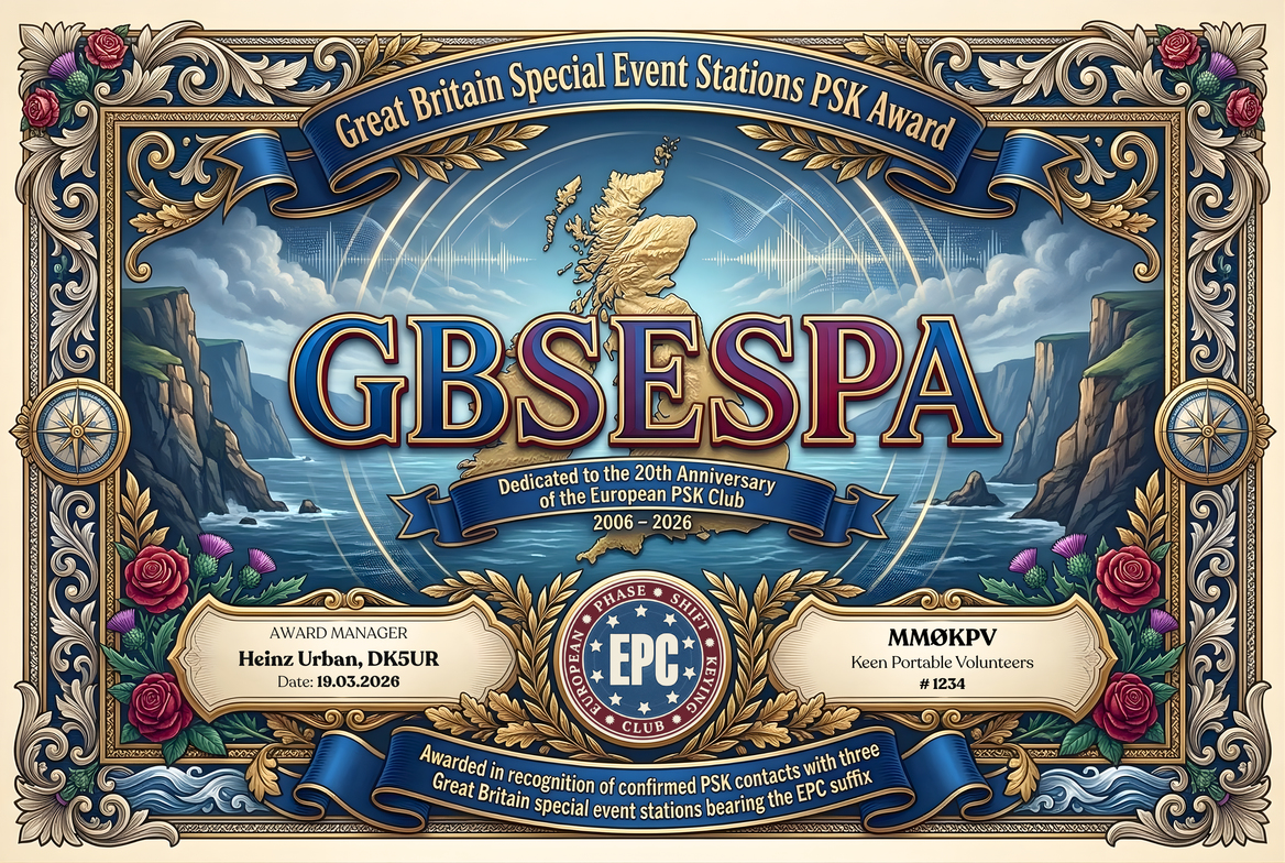 Great Britain Special Event Stations PSK Award