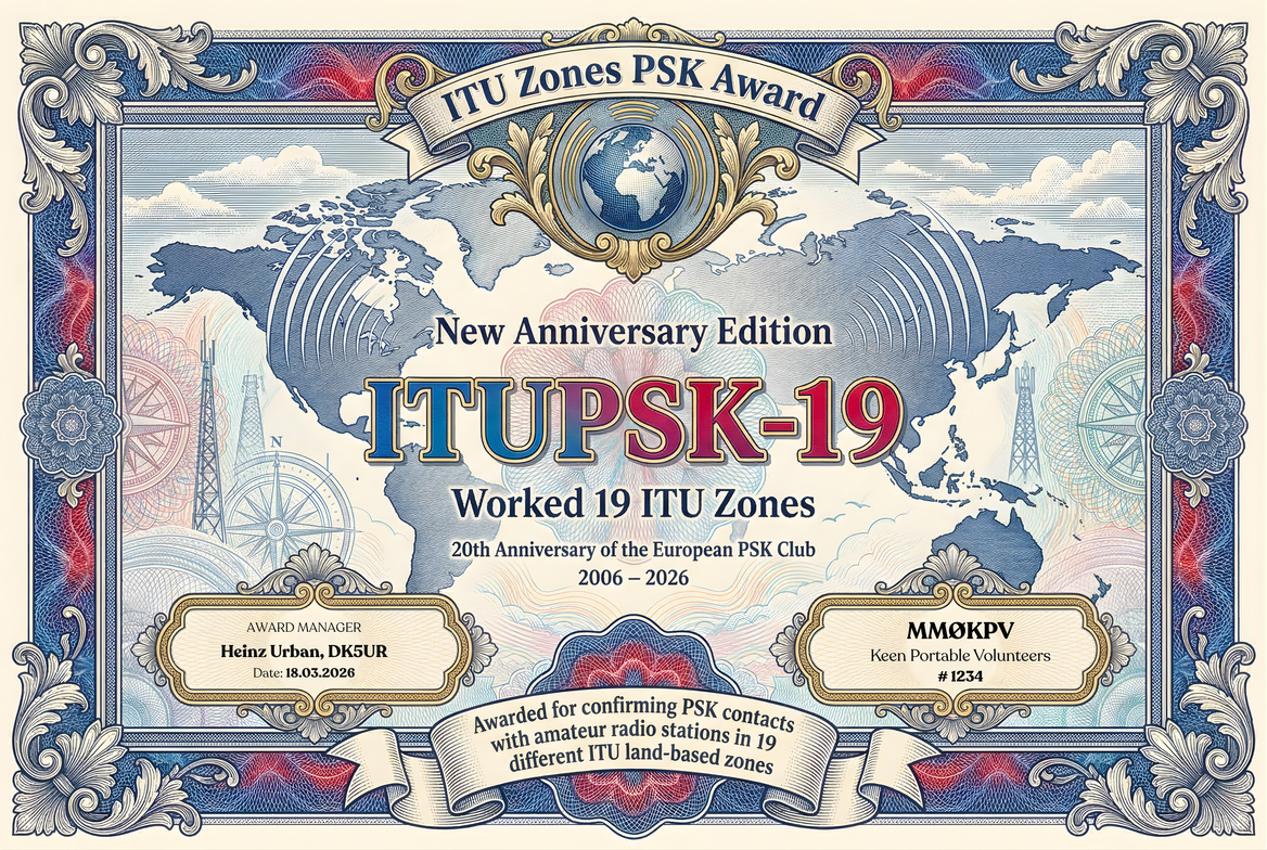ITUPSK-19 award certificate