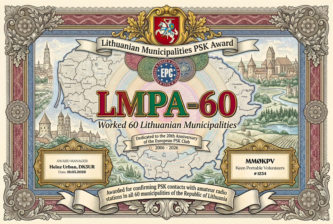 LMPA-60 award diploma