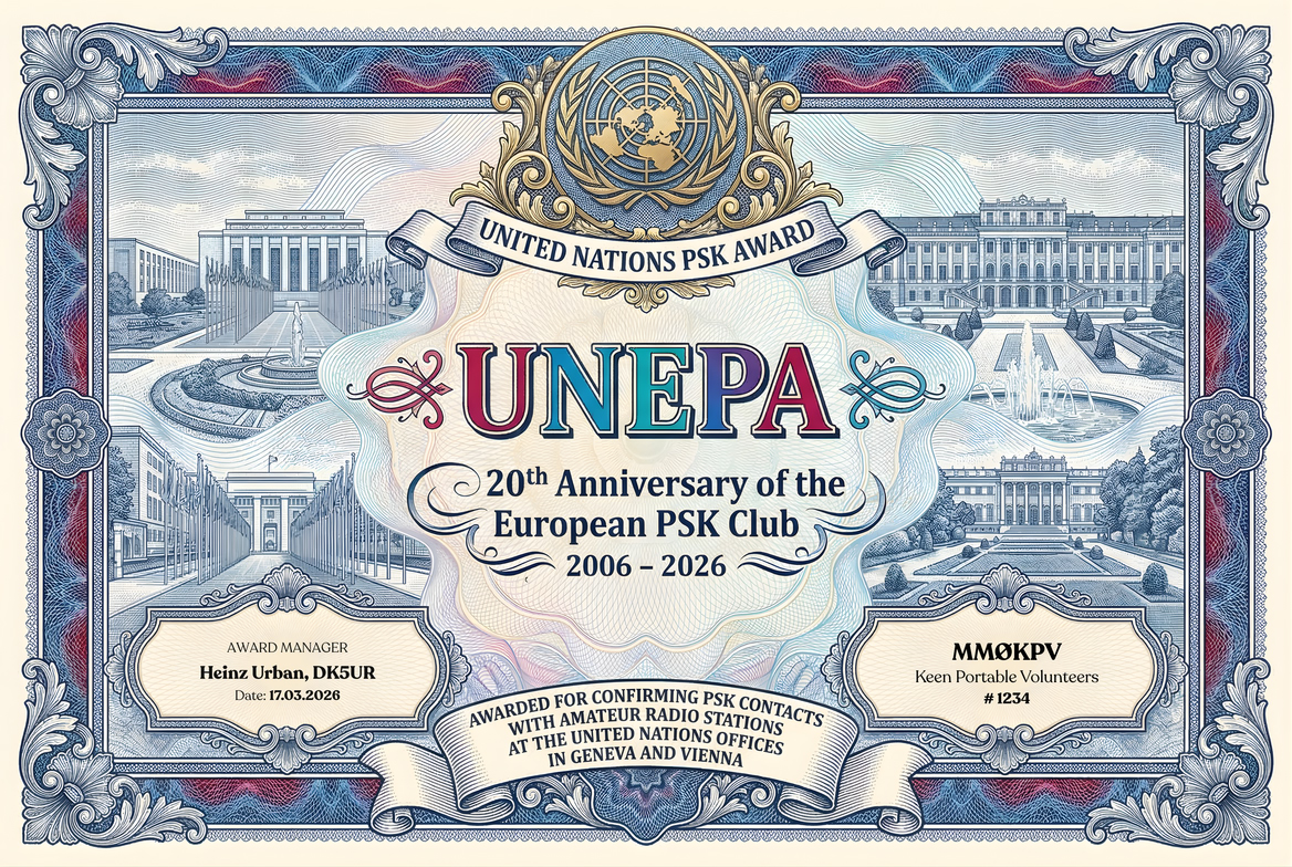 UNEPA Award Certificate